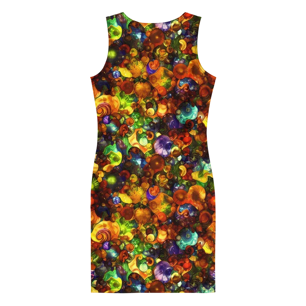 Spirals of Splendor on Bodycon Dress — Back