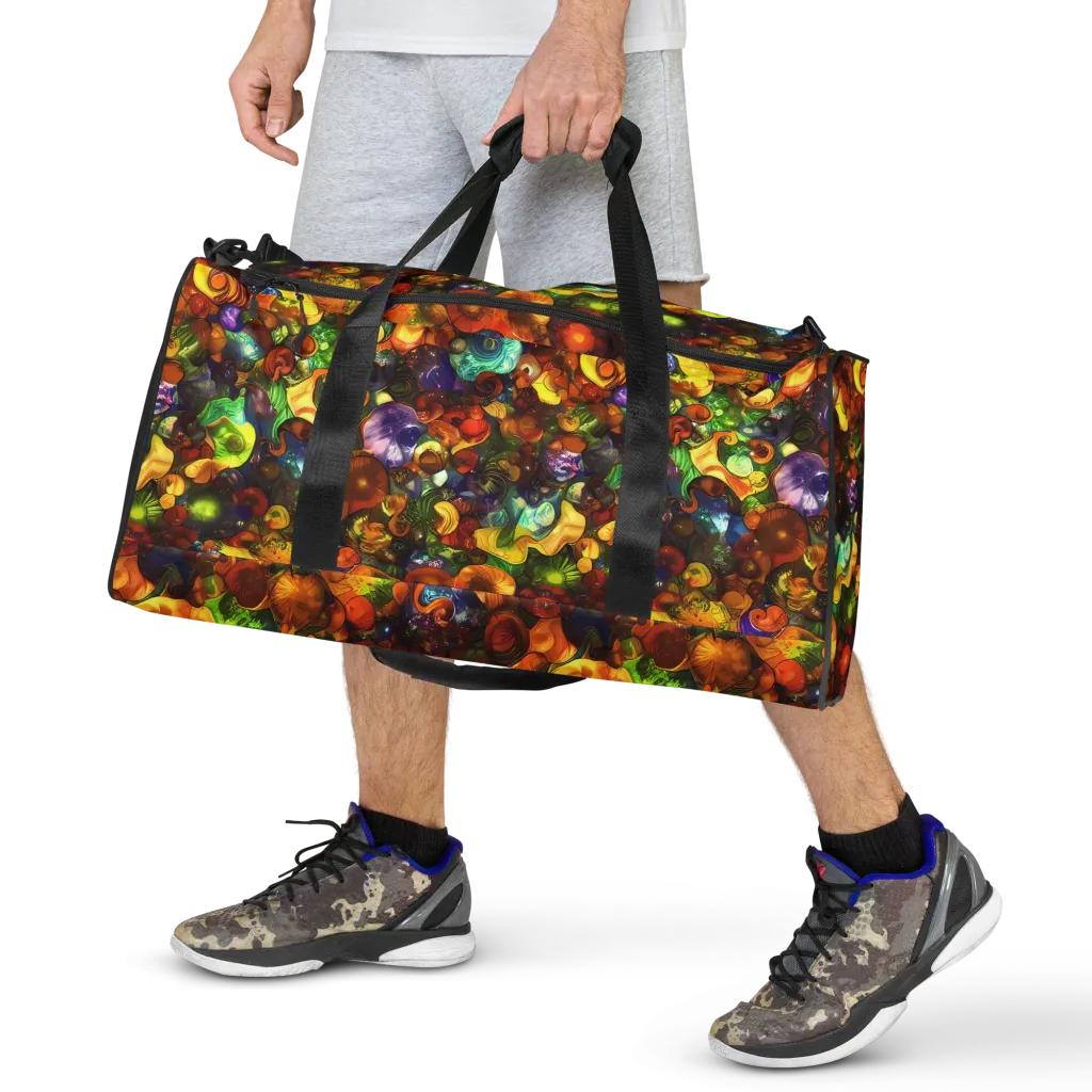 Spirals of Splendor on Duffle Bag — Front
