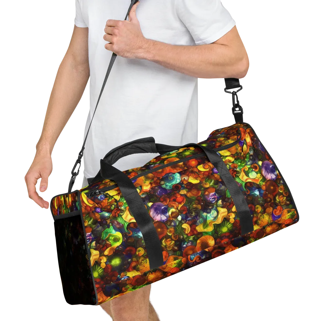 Spirals of Splendor on Duffle Bag — Right Front