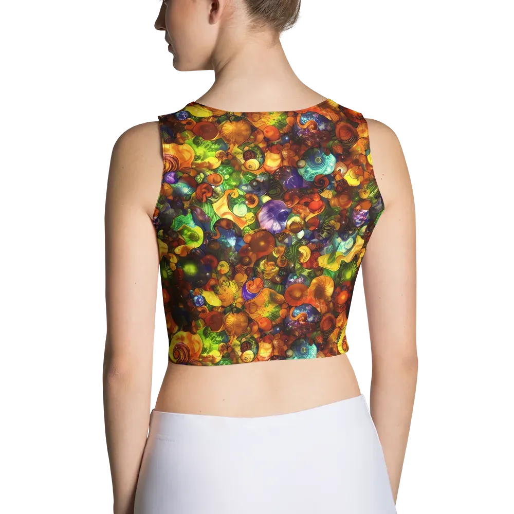 Spirals of Splendor on Crop Top — Back