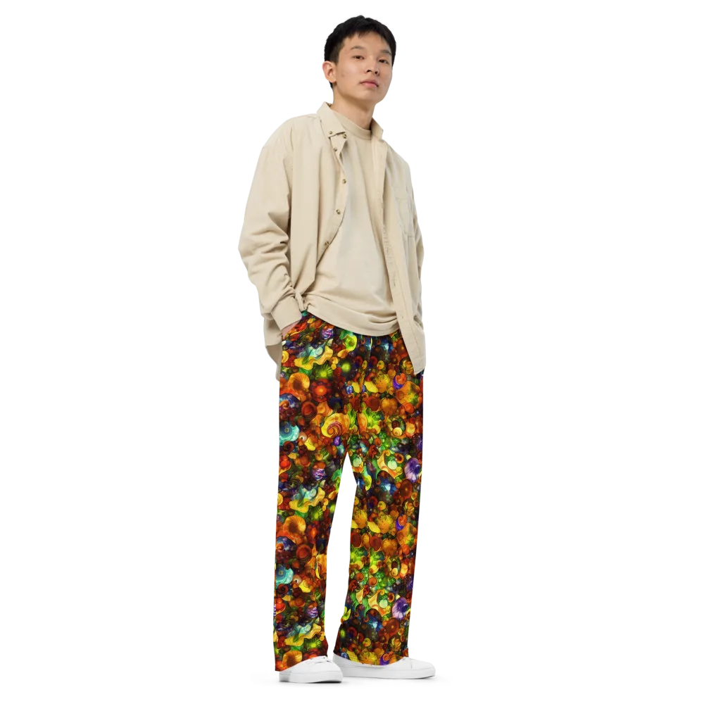 Spirals of Splendor on Wide-Leg Pants — Right Front