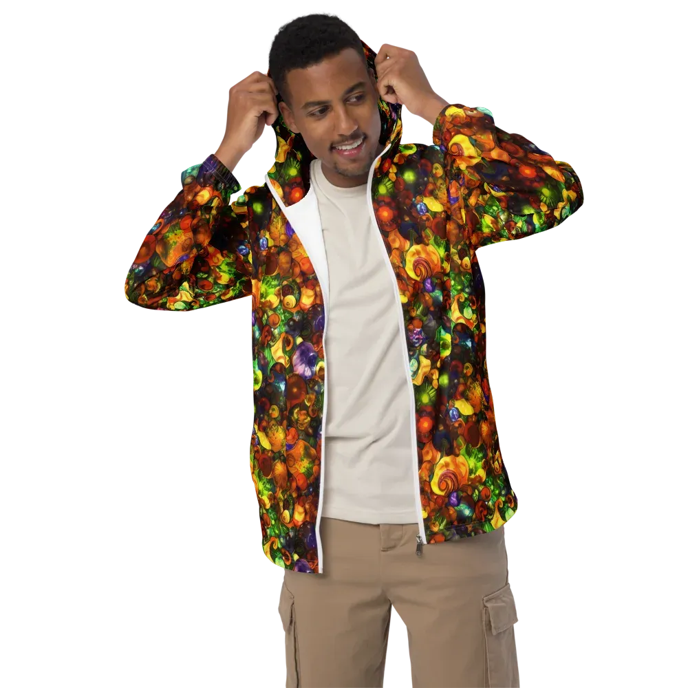 Spirals of Splendor on Men's Windbreaker — Front