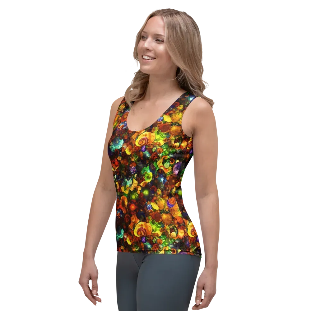 Spirals of Splendor on Women's Tank Top — Left Front