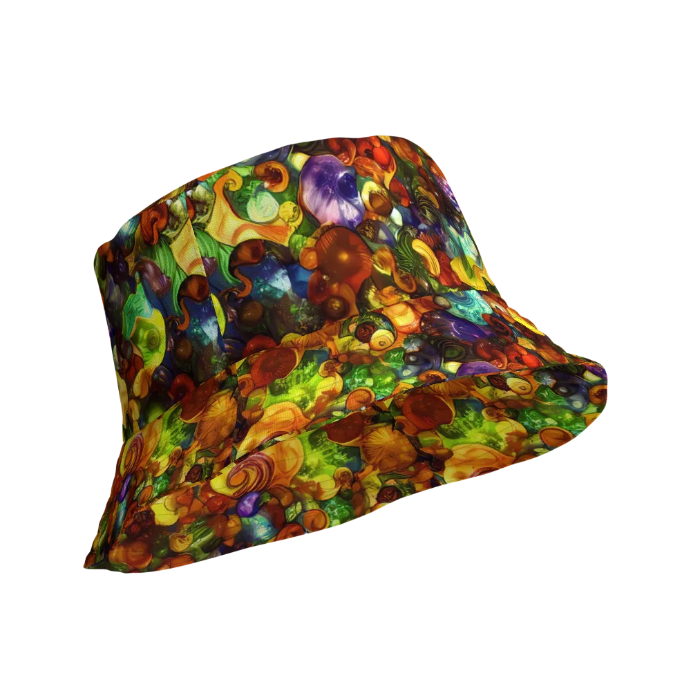 Spirals of Splendor on Reversible Bucket Hat — Product details Outside
