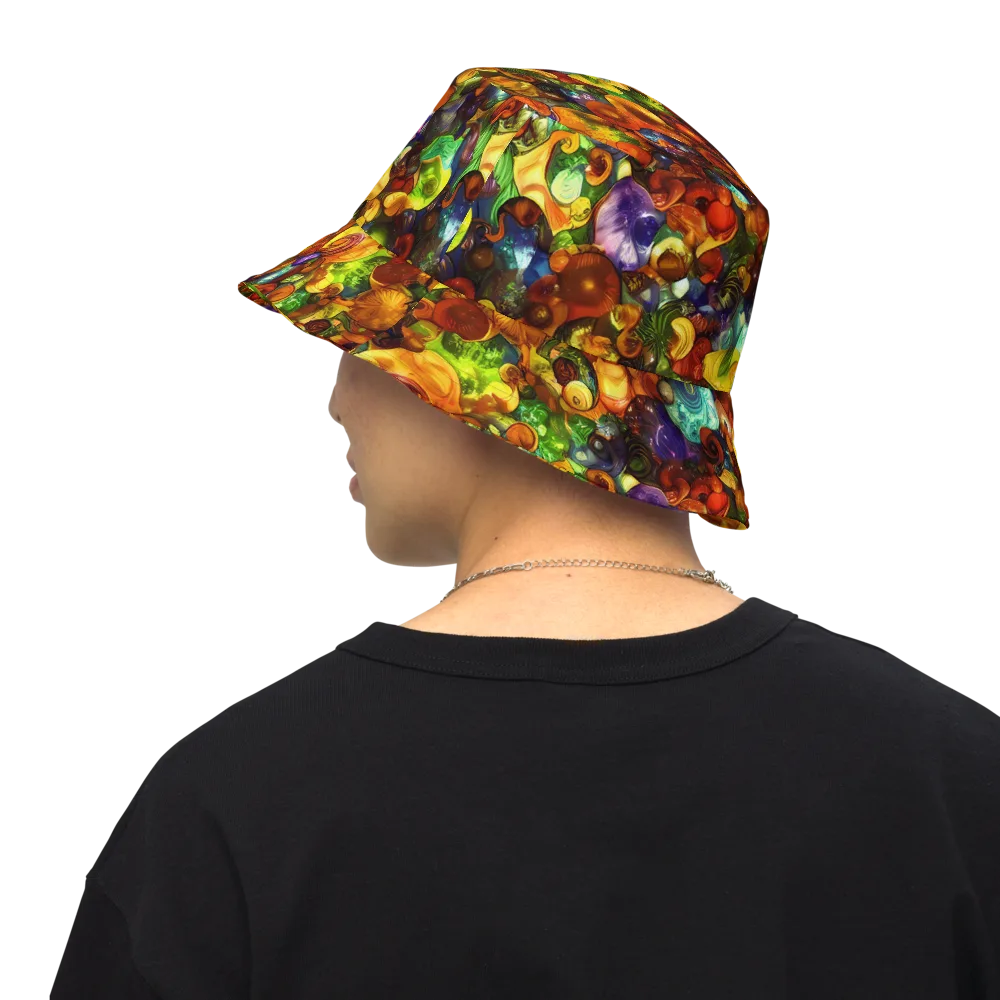 Spirals of Splendor on Reversible Bucket Hat — Back Inside