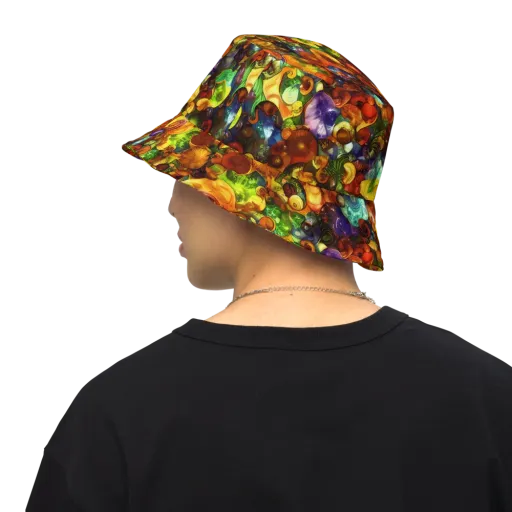 Spirals of Splendor on a Reversible Bucket Hat