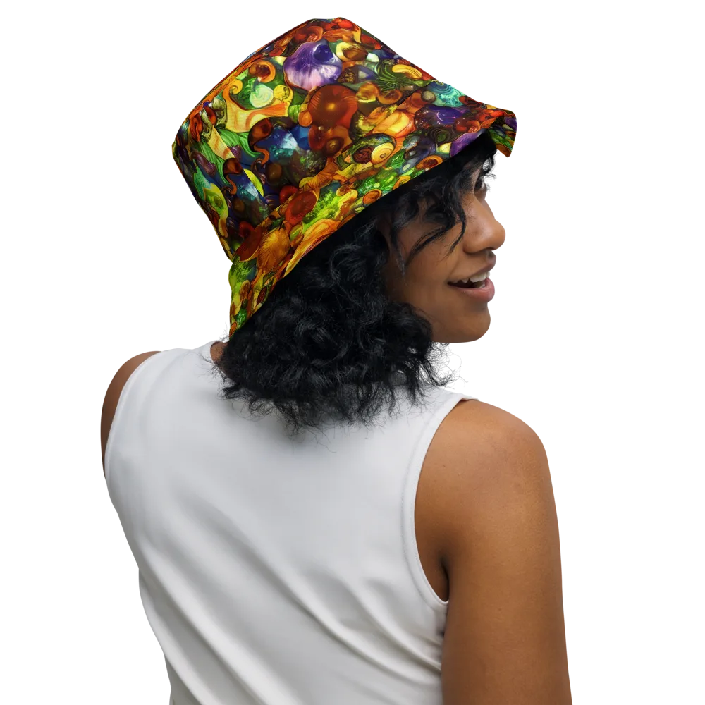 Spirals of Splendor on Reversible Bucket Hat — Right Outside