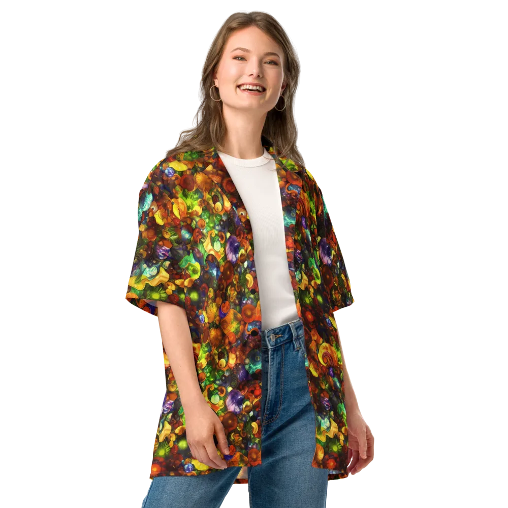 Spirals of Splendor on Button Shirt — Front