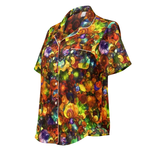 Spirals of Splendor on a Women's Short Sleeve Pajama Top