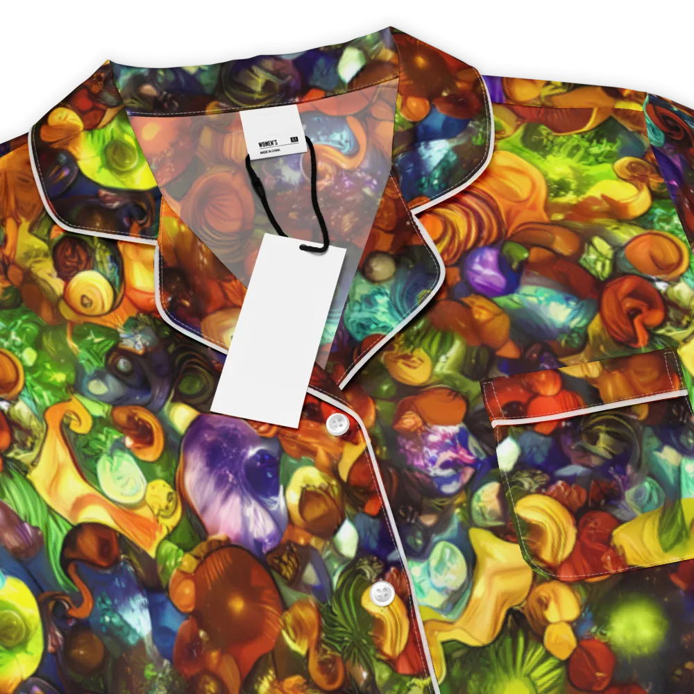 Spirals of Splendor on Women's Short Sleeve Pajama Top — Product details