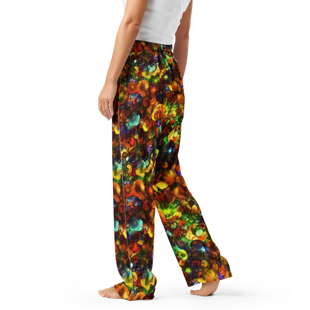 Spirals of Splendor on Women's Pajama Pants — Left