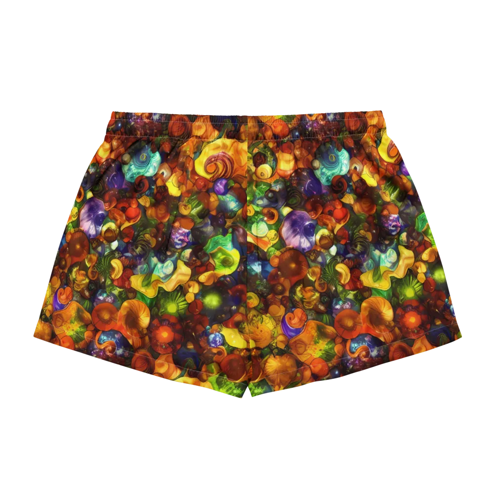 Spirals of Splendor on Women's Pajama Shorts — Back