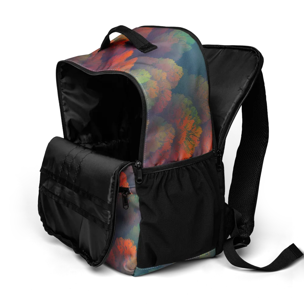 Flame-Kissed Foliage on Utility Backpack — Product details 2