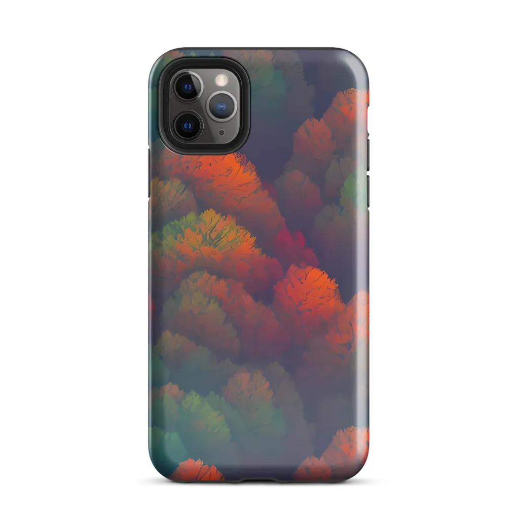 Flame-Kissed Foliage on Tough Case for iPhone® — Front