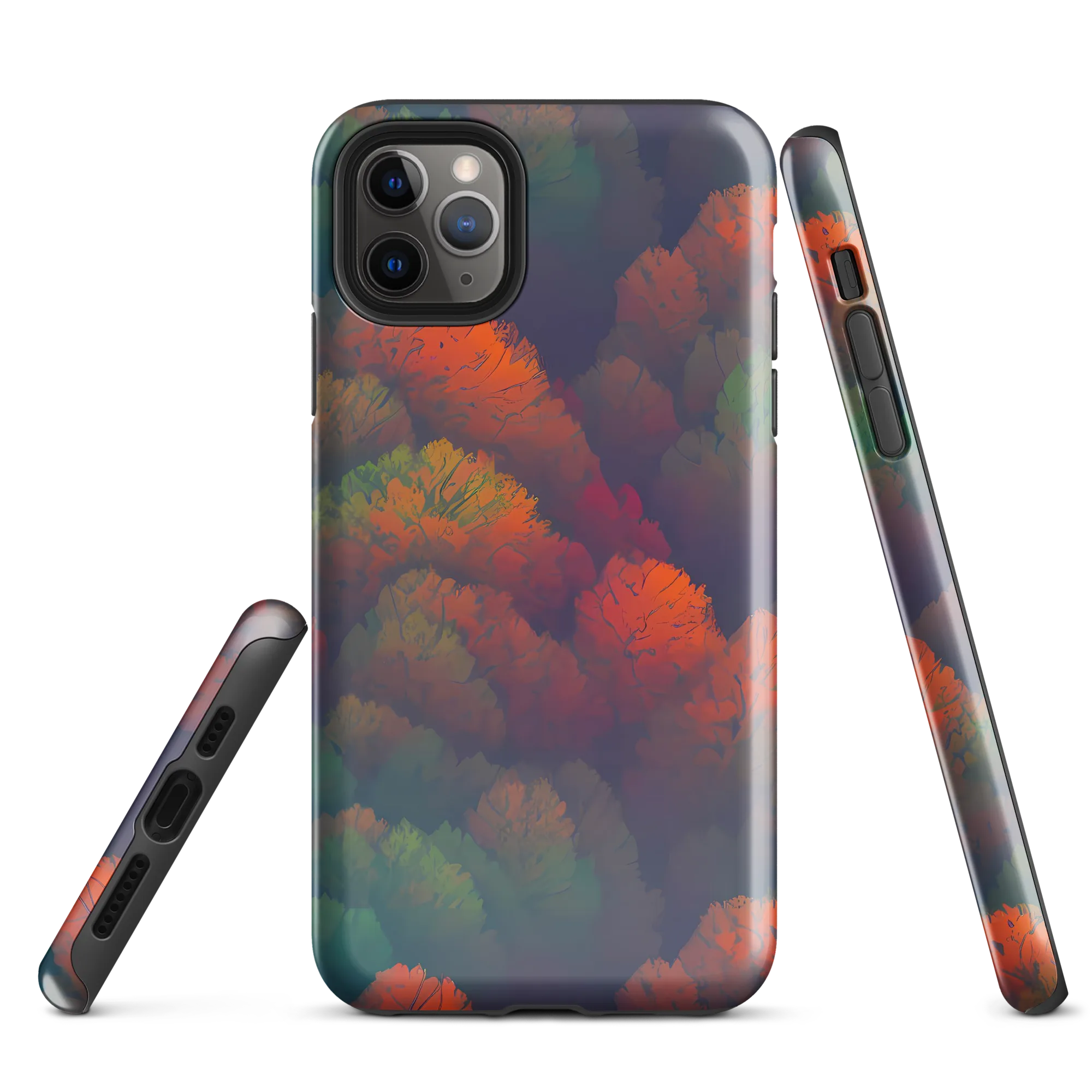 Flame-Kissed Foliage on Tough Case for iPhone® — Front