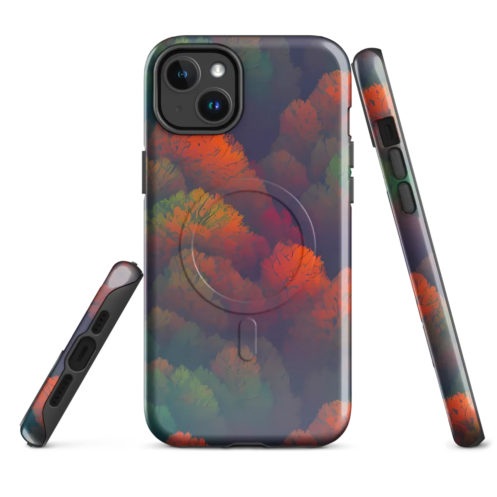 Flame-Kissed Foliage on MagSafe Tough Case for iPhone® — Front