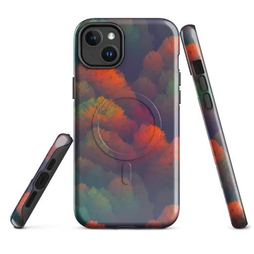 Flame-Kissed Foliage on a MagSafe Tough Case for iPhone®