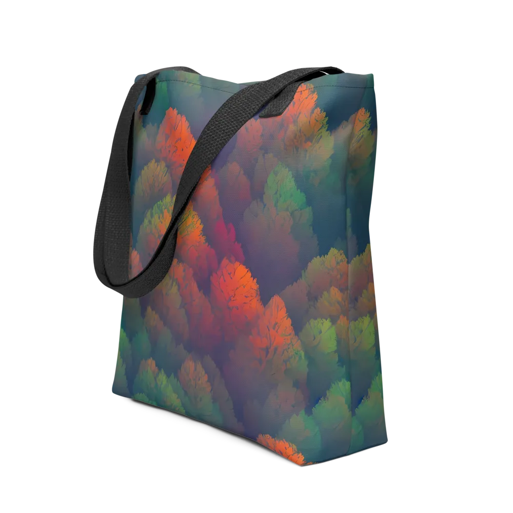 Flame-Kissed Foliage on Tote Bag — Front