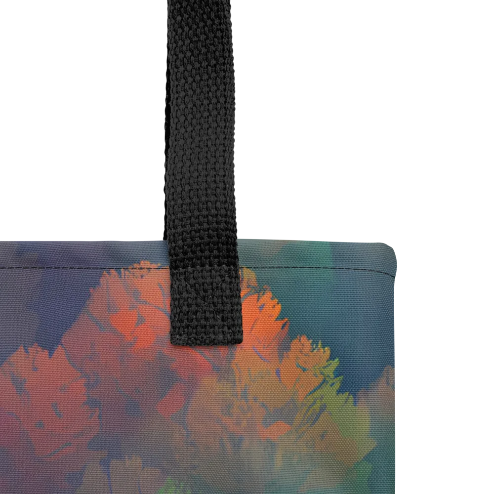 Flame-Kissed Foliage on Tote Bag — Product details