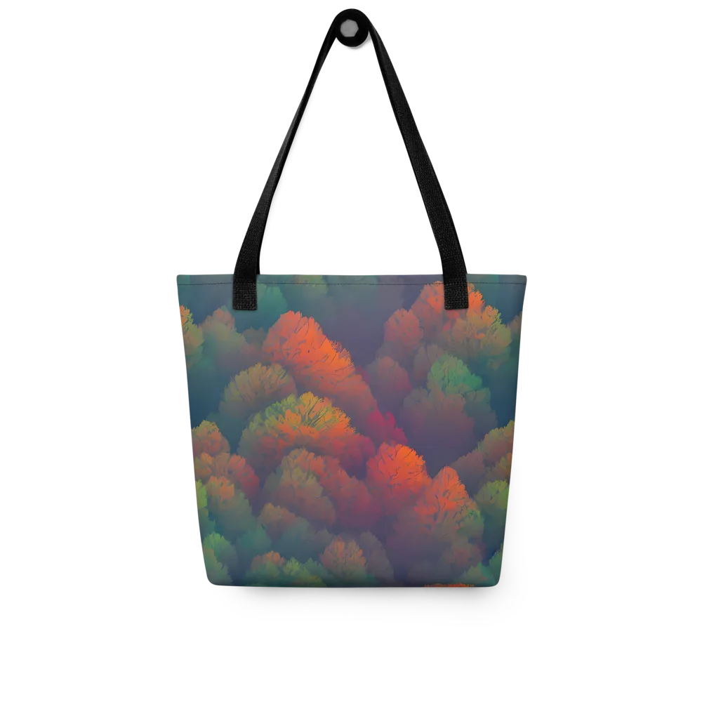 Flame-Kissed Foliage on Tote Bag — Front