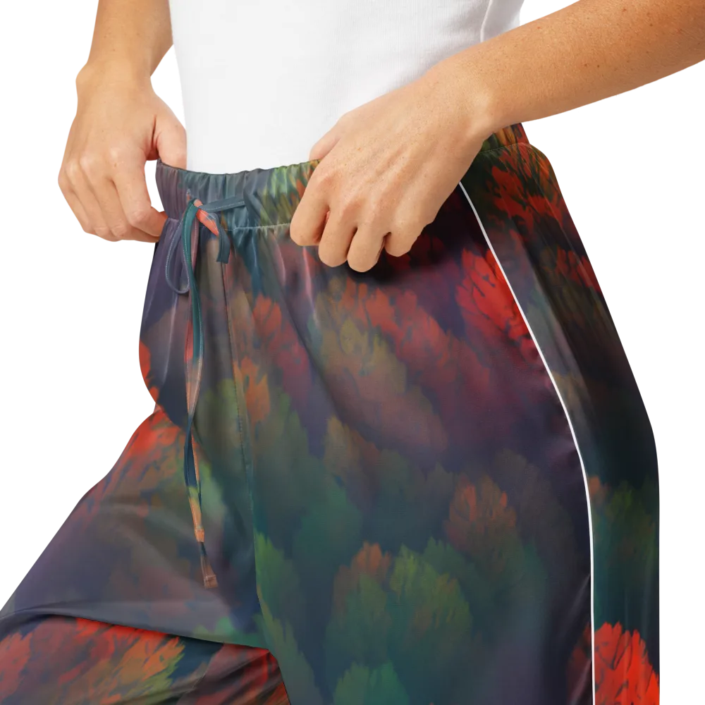 Flame-Kissed Foliage on Women's Pajama Pants — Product details