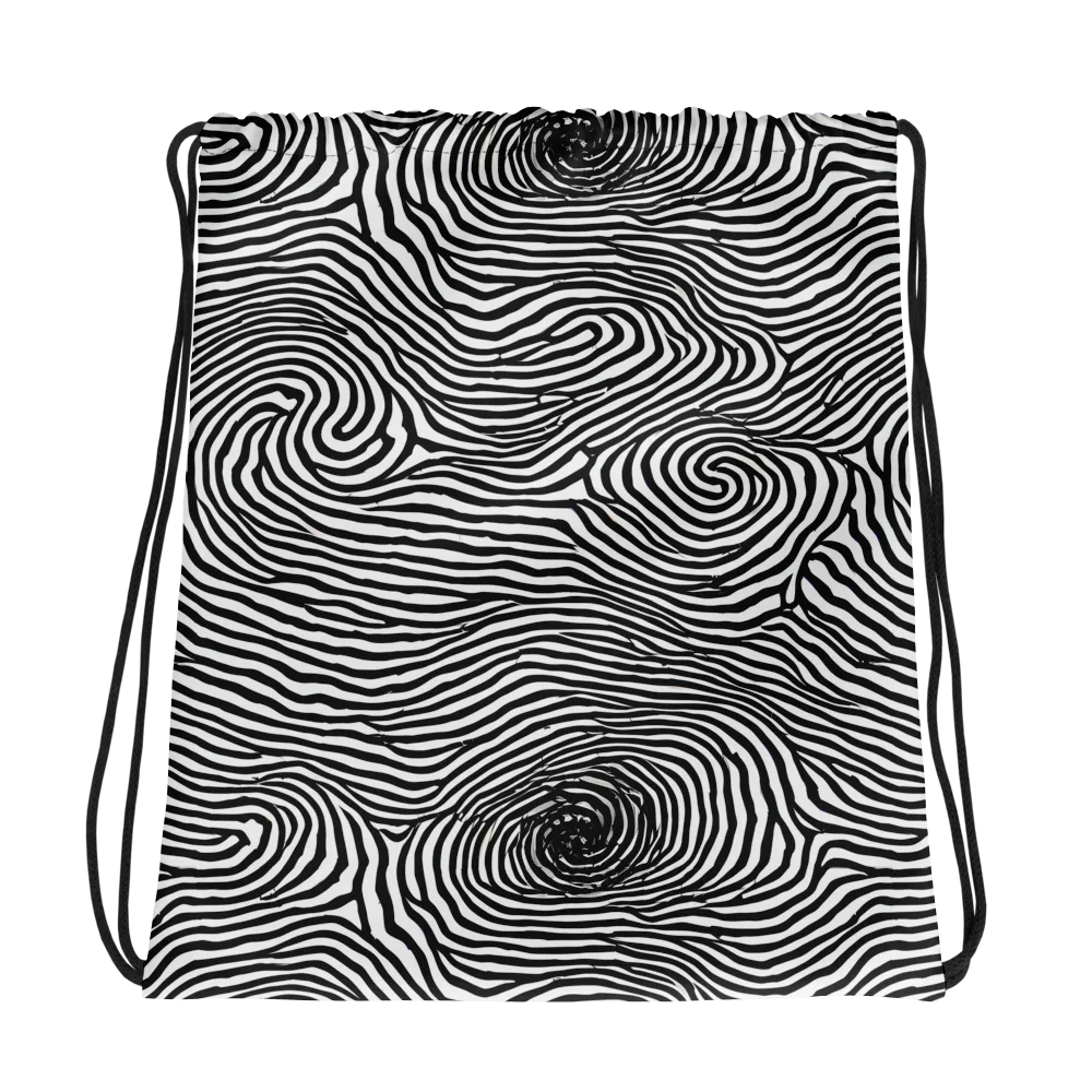 Black And White Rhapsody on Drawstring Bag — Photo