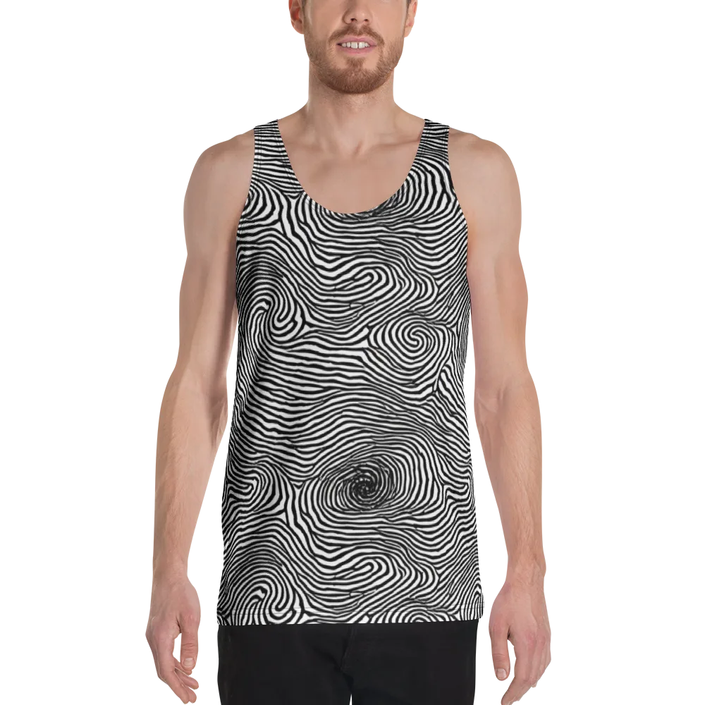 Black And White Rhapsody on Men's Tank Top — Front