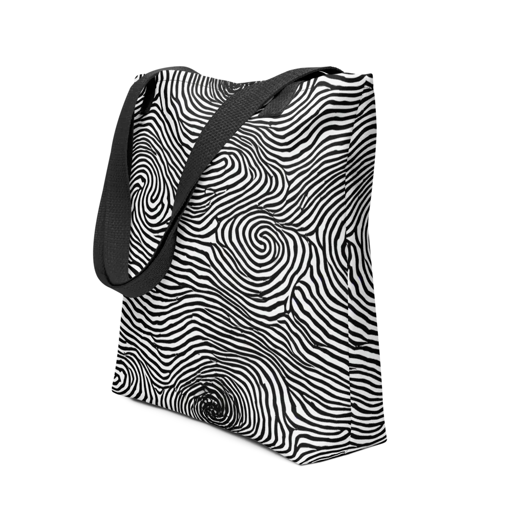 Black And White Rhapsody on Tote Bag — Front