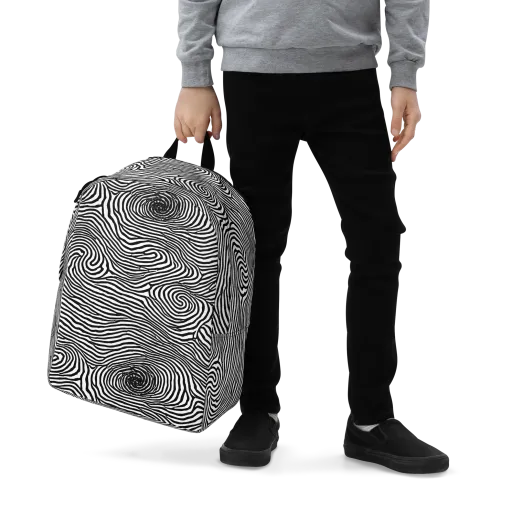 Black And White Rhapsody on a Minimalist Backpack