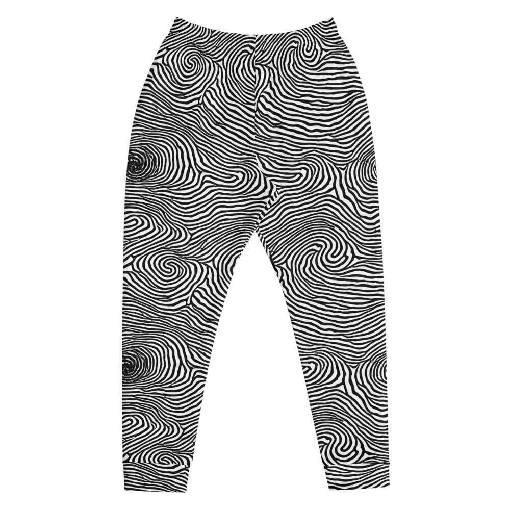 Black And White Rhapsody on Men's Joggers — Front