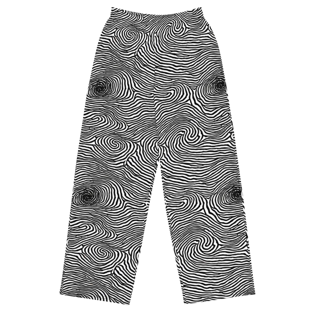 Black And White Rhapsody on Wide-Leg Pants — Front