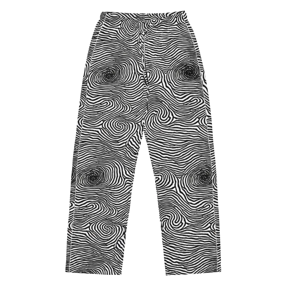 Black And White Rhapsody on Women's Pajama Pants — Front