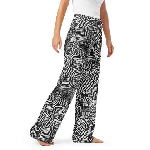 Black And White Rhapsody on a Women's Pajama Pants