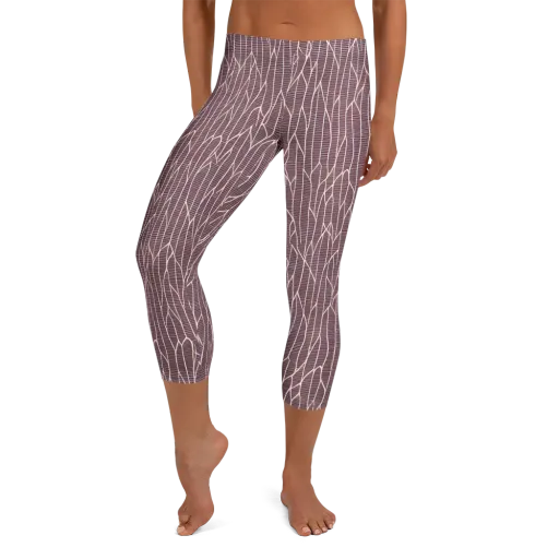 Rustic Flow on a Capri Leggings