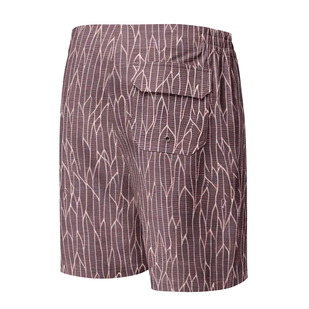 Rustic Flow on Men's Board Shorts — Back