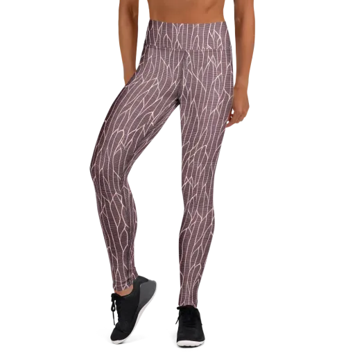 Rustic Flow on a Yoga Leggings
