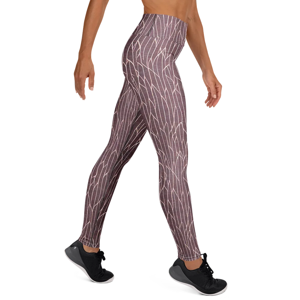 Rustic Flow on Yoga Leggings — Right