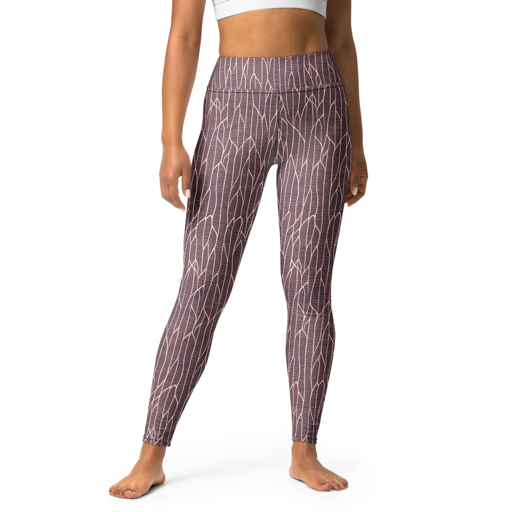 Rustic Flow on Yoga Leggings — Front