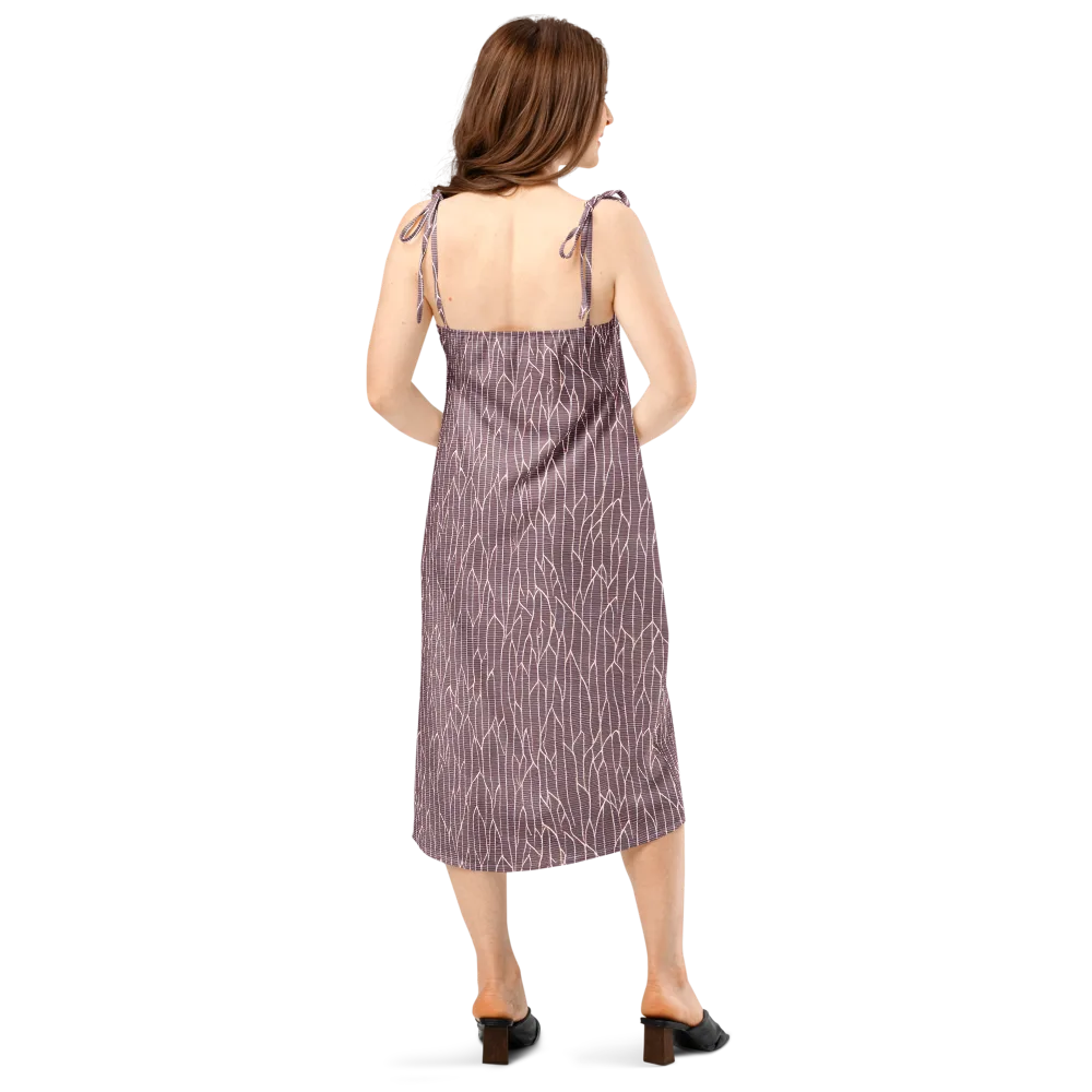 Rustic Flow on Slip Dress — Back