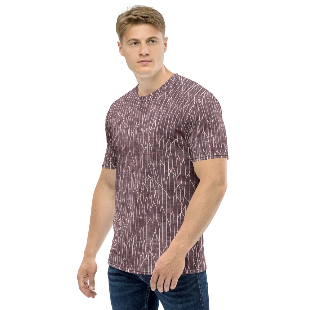 Rustic Flow on Men's Crew Neck T-Shirt — Left