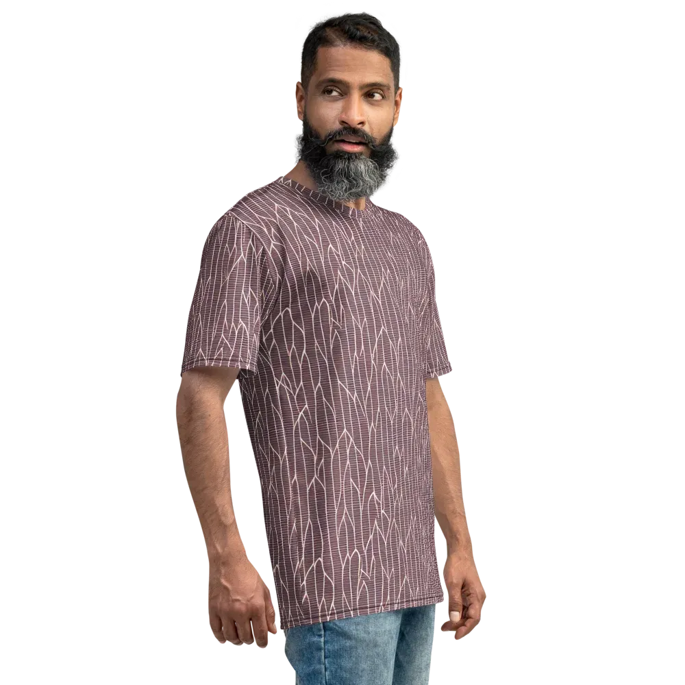 Rustic Flow on Men's Crew Neck T-Shirt — Right