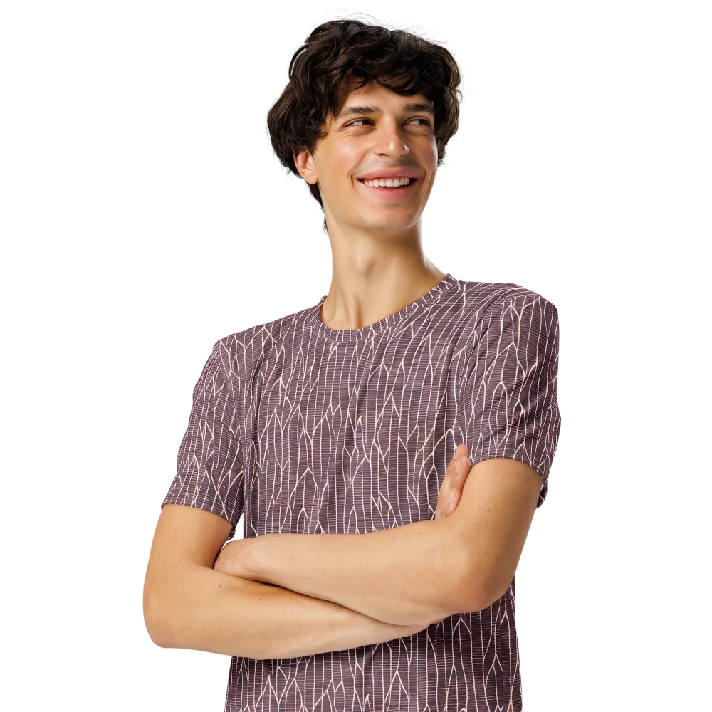 Rustic Flow on Men's Crew Neck T-Shirt — Left Front