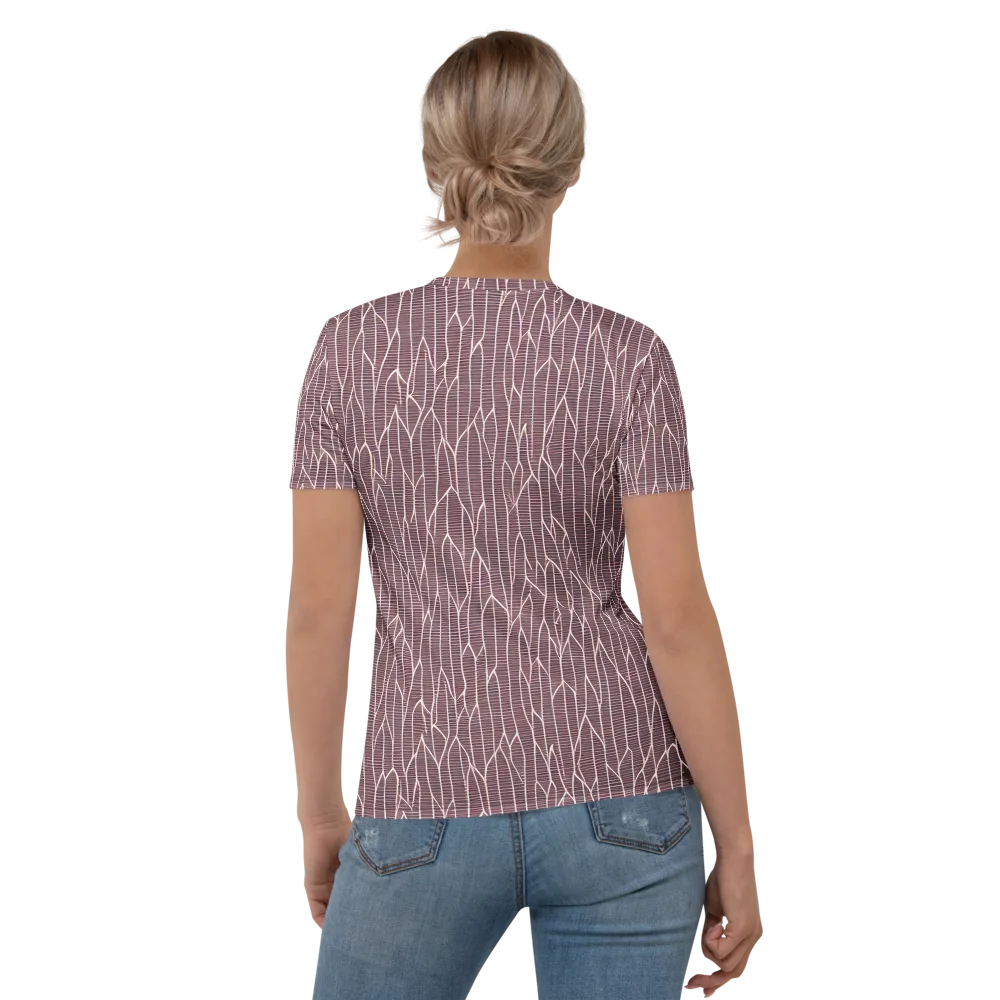 Rustic Flow on Women's Crew Neck T-Shirt — Back