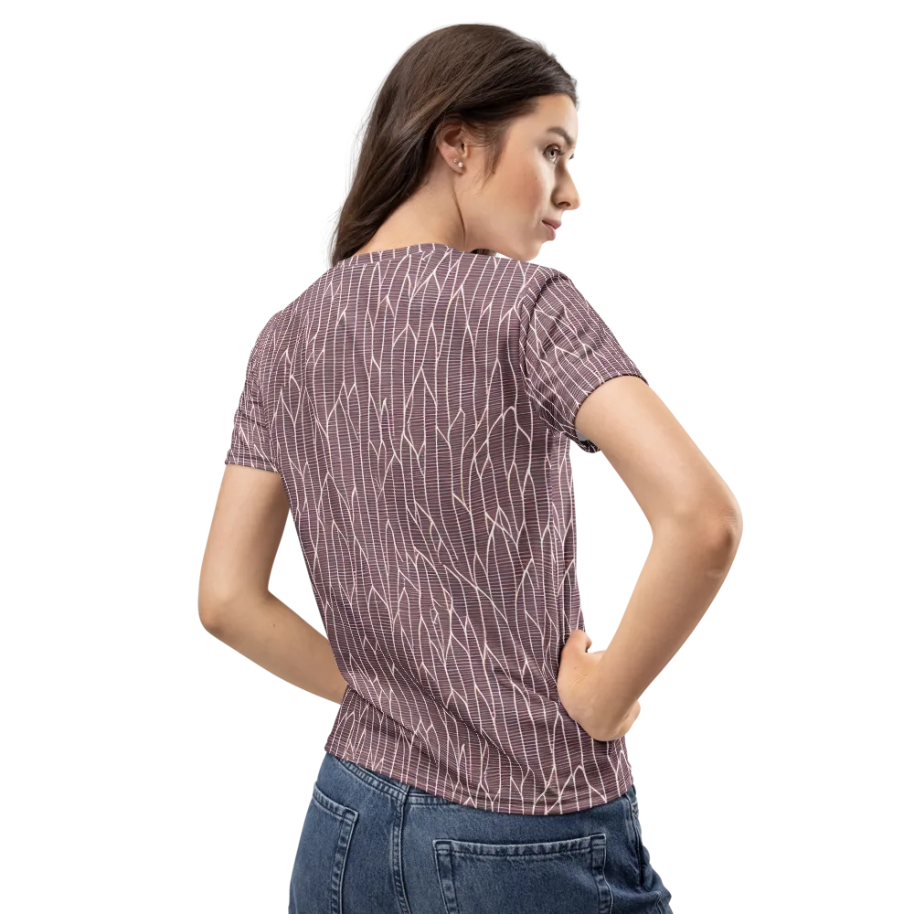 Rustic Flow on Women's Crew Neck T-Shirt — Back