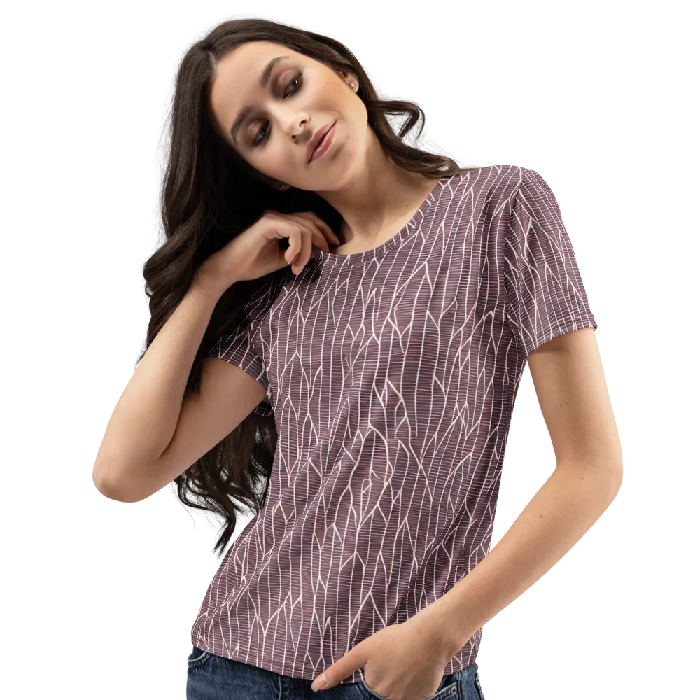 Rustic Flow on Women's Crew Neck T-Shirt — Left Front