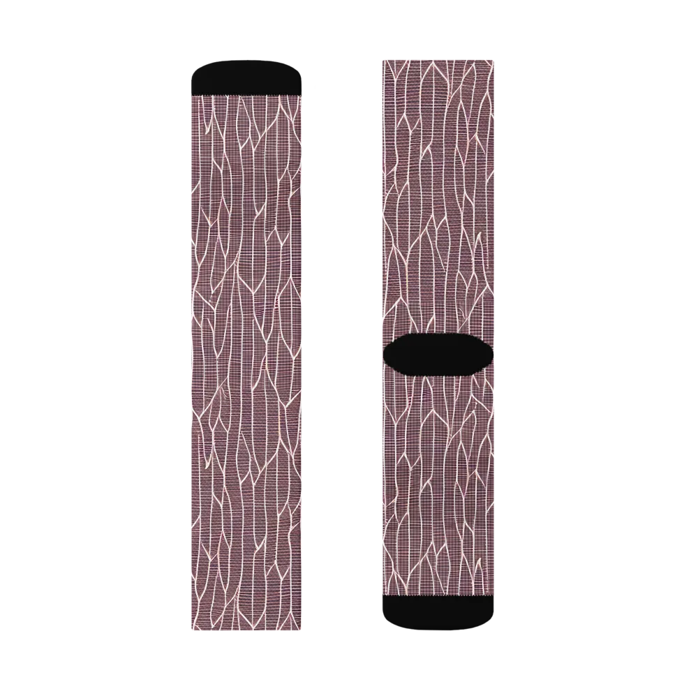 Rustic Flow on Socks — Left Sock