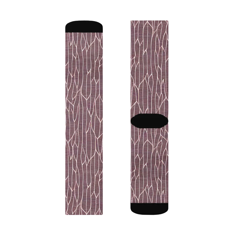 Rustic Flow on Socks — Right Sock