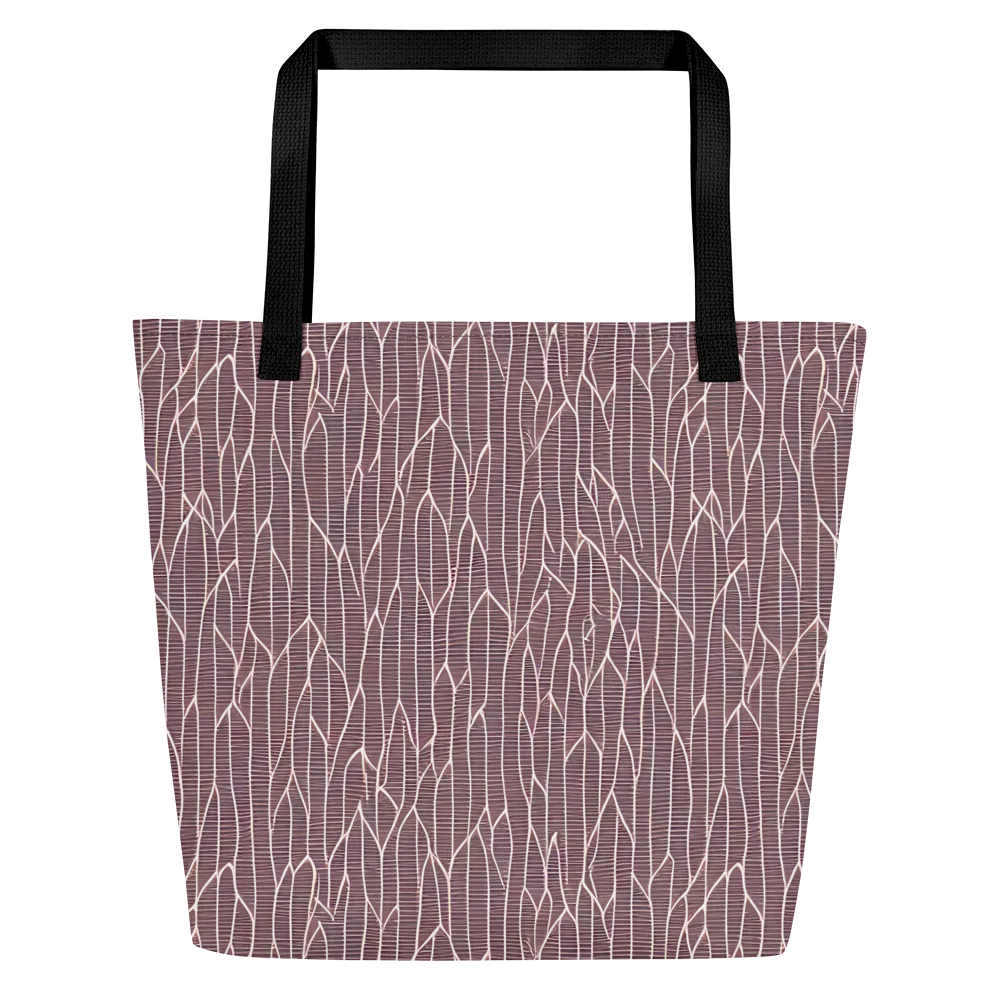 Rustic Flow on Large Tote Bag W/ Pocket — Front