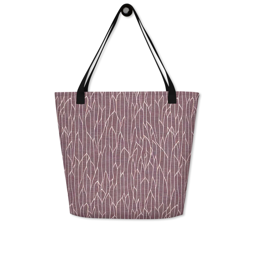 Rustic Flow on Large Tote Bag W/ Pocket — Front