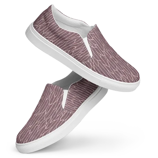 Rustic Flow on a Women's Slip-On Canvas Shoes